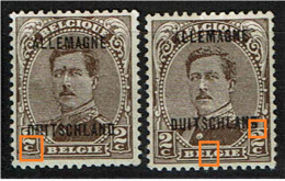 OC 39  X 2  *  Point Blanc C Et LV 13 L Et 2 Liés Cadre - OC38/54 Belgian Occupation In Germany