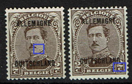 OC 39  X 2  *  Point Menton Et Ergot C - OC38/54 Belgian Occupation In Germany