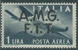 1947 TRIESTE A POSTA AEREA DEMOCRATICA 1 LIRA MNH ** - RE22-2 - Airmail