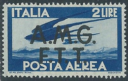 1947 TRIESTE A POSTA AEREA DEMOCRATICA 2 LIRE MNH ** - RE22-5 - Luftpost