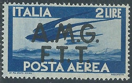 1947 TRIESTE A POSTA AEREA DEMOCRATICA 2 LIRE MNH ** - RE22-7 - Airmail