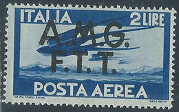 1947 TRIESTE A POSTA AEREA DEMOCRATICA 2 LIRE MNH ** - RE22-9 - Luchtpost