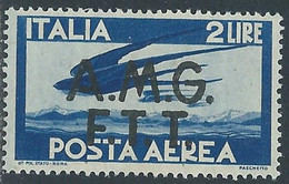 1947 TRIESTE A POSTA AEREA DEMOCRATICA 2 LIRE MNH ** - RE22-10 - Poste Aérienne