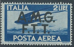 1947 TRIESTE A POSTA AEREA DEMOCRATICA 2 LIRE MNH ** - RE23-4 - Luftpost