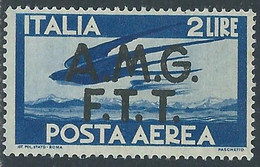 1947 TRIESTE A POSTA AEREA DEMOCRATICA 2 LIRE MNH ** - RE23-5 - Correo Aéreo