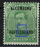 OC 41  **  LV 17  équerre Col - OC38/54 Belgian Occupation In Germany