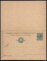 UFFICI POSTALI ALL'ESTERO - Levante - Emissioni Generali - Ultramar - Saggio - Cartolina Postale Con Risposta Da 5+10 Ce - Altri & Non Classificati