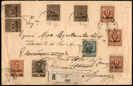 UFFICI POSTALI ALL'ESTERO - Levante - La Canea - Prima Tiratura - Quattro 1 Cent (3a) + Tre 2 Cent (4a) + 5 Cent (5) + 1 - Sonstige & Ohne Zuordnung