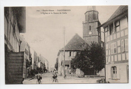 - CPA DANNEMARIE (68) - L'Eglise Et La Route De Delle 1915 - Edition Chadourne 717 - - Dannemarie