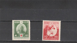 Japon Yvert 292 Et 293 * Neufs Avec Charnière - Croix Rouge -  Cote 28 Euros - 2 Scan - Ungebraucht