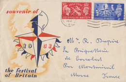 Enveloppe  FDC  1er  Jour   GRANDE   BRETAGNE   Festival  National    1951 - ....-1951 Pre-Elizabeth II