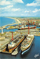 59-DUNKERQUE- VUE AERIENNE DES CHANTIERS NAVALE - Dunkerque