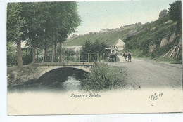 Paysage à Falaen ( Carte Colorisée 1900 ) - Onhaye