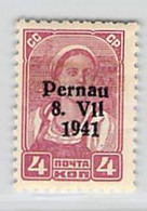 MiNr.4II X Deutschland Besetzte Gebiete II.WK Estland Pernau - Occupation 1938-45