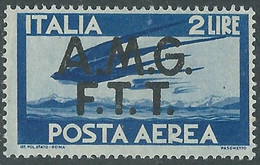 1947 TRIESTE A POSTA AEREA DEMOCRATICA 2 LIRE MNH ** - RE2-9 - Correo Aéreo