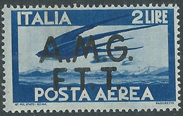 1947 TRIESTE A POSTA AEREA DEMOCRATICA 2 LIRE MNH ** - RE17-2 - Poste Aérienne