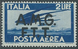 1947 TRIESTE A POSTA AEREA DEMOCRATICA 2 LIRE MNH ** - RE21-4 - Luchtpost