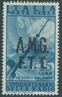 1947 TRIESTE A POSTA AEREA RADIO 35 LIRE MH * - RE21-8 - Luchtpost