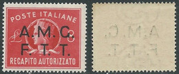 1947 TRIESTE A RECAPITO AUTORIZZATO 8 LIRE DECALCO MNH ** - RE6-3 - Eilsendung (Eilpost)