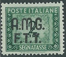 1947-49 TRIESTE A SEGNATASSE 2 LIRE MNH ** - RE10-6 - Segnatasse