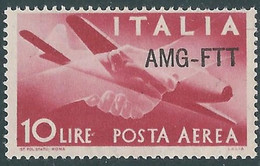 1949-52 TRIESTE A POSTA AEREA DEMOCRATICA 10 LIRE MNH ** - RE21-9 - Luchtpost