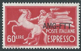 1950 TRIESTE A ESPRESSO 60 LIRE MH * - RE21-6 - Express Mail