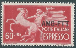 1950 TRIESTE A ESPRESSO 60 LIRE MNH ** - RE22-2 - Exprespost