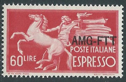 1950 TRIESTE A ESPRESSO 60 LIRE MNH ** - RE22-5 - Express Mail