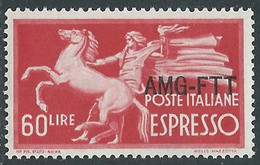 1950 TRIESTE A ESPRESSO 60 LIRE MNH ** - RE22-7 - Express Mail