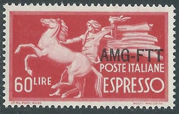 1950 TRIESTE A ESPRESSO 60 LIRE MNH ** - RE22-9 - Express Mail