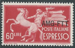 1950 TRIESTE A ESPRESSO 60 LIRE MNH ** - RE22-10 - Express Mail