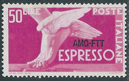 1952 TRIESTE A ESPRESSO 50 LIRE MH * - RE23-5 - Express Mail