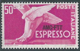 1952 TRIESTE A ESPRESSO 50 LIRE MNH ** - RE2-2 - Express Mail