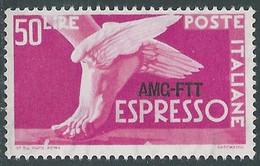 1952 TRIESTE A ESPRESSO 50 LIRE MNH ** - RE2-2 - Poste Exprèsse