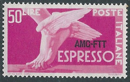 1952 TRIESTE A ESPRESSO 50 LIRE MNH ** - RE2-4 - Posta Espresso