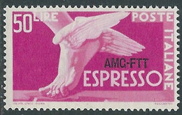 1952 TRIESTE A ESPRESSO 50 LIRE MNH ** - RE17-2 - Poste Exprèsse