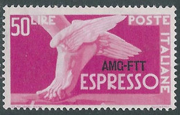 1952 TRIESTE A ESPRESSO 50 LIRE MNH ** - RE22-6 - Poste Exprèsse