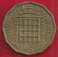 GRANDE-BRETAGNE 3 PENCE - 1966 - F. 3 Pence