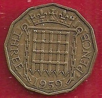 GRANDE-BRETAGNE 3 PENCE - 1959 - F. 3 Pence