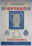 Football Program UEFA Champions Cup 1986-87 FC Dynamo Kyiv USSR - FC Porto Portugal - Books