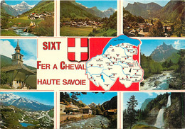 CPSM SIXT FER A CHEVAL - Le Cirque Du Fer à Cheval - Multivues     L450 - Sixt-Fer-à-Cheval