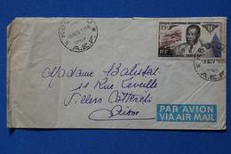 O19 AEF CONGO BELLE LETTRE 1955   POUR VILLERS COTTERETS FRANCE + PA N°61++ AFFRANCH. PLAISANT - Brieven En Documenten