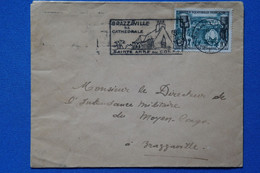 O19 AEF CONGO BELLE LETTRE 1955 POUR  BRAZZAVILLE MOYEN CONGO+ AFFRANCH. PLAISANT - Cartas & Documentos