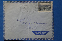 O19 AEF  MOYEN CONGO BELLE LETTRE 1957 PAR AVION  BANGUI POUR PARIS FRANCE+ AFFRANCH. PLAISANT - Covers & Documents