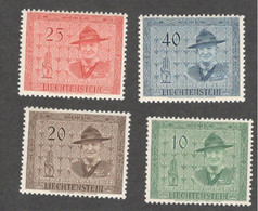 LIECHTENSTEIN...1953: Michel 315-18mnh** And Full,original Gum BOY SCOUTS Cat.Value65Euros($77) - Sonstige & Ohne Zuordnung