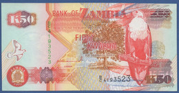 ZAMBIA - P.37a – 50 KWACHA 1992  UNC    Printer Thomas De La Rue, London - Zambie