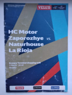 Handball Champions League Program 2015-16 HС Motor Ukraine -  Naturhouse La Rioja Spain - Handbal