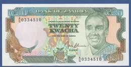 ZAMBIA - P.32b – 20 KWACHA ND (1989-1991)  UNC - Zambie