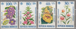 INDONESIA 1965 Flowers MNH(**) Mi 499-502 #24161 - Ungebraucht