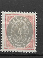 1900 MH Iceland Mi 20 - Unused Stamps